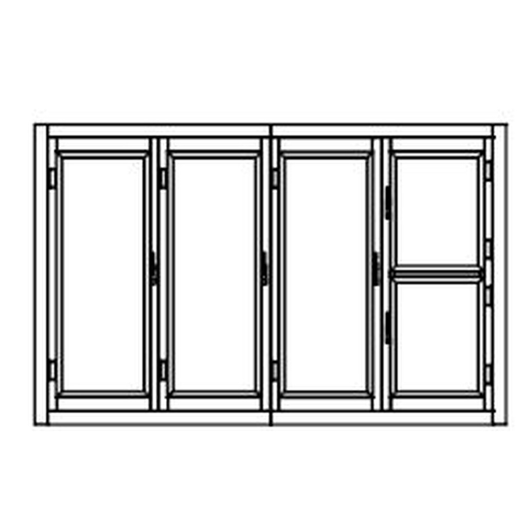Armoire Froide Démontable négative 3 portes + 2 portillons - CORECO - AFD-4C-B