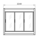 Armoire Froide Démontable négative 3 portes vitrées - CORECO - AFD-3C-PC