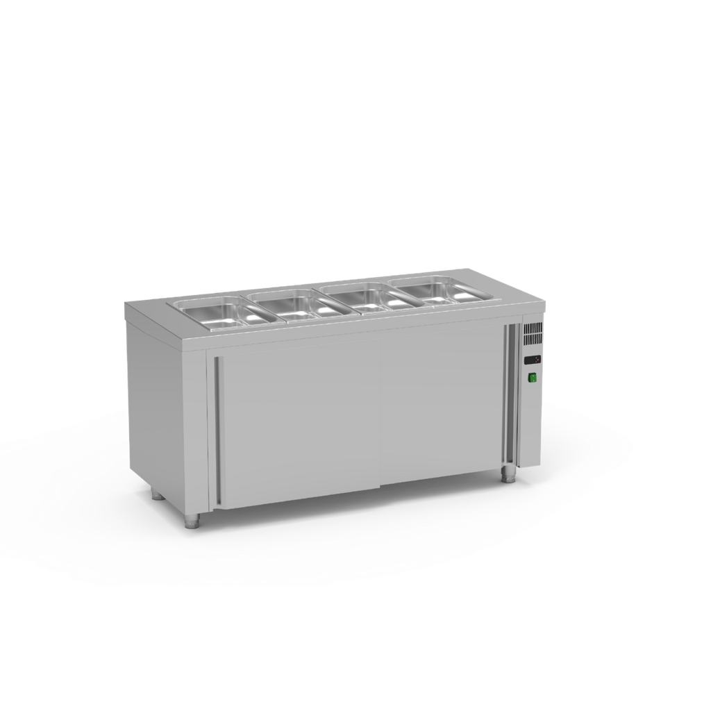 Meuble bain-marie ventilé avec réserve neutre - ERATOS - SBVN-120
