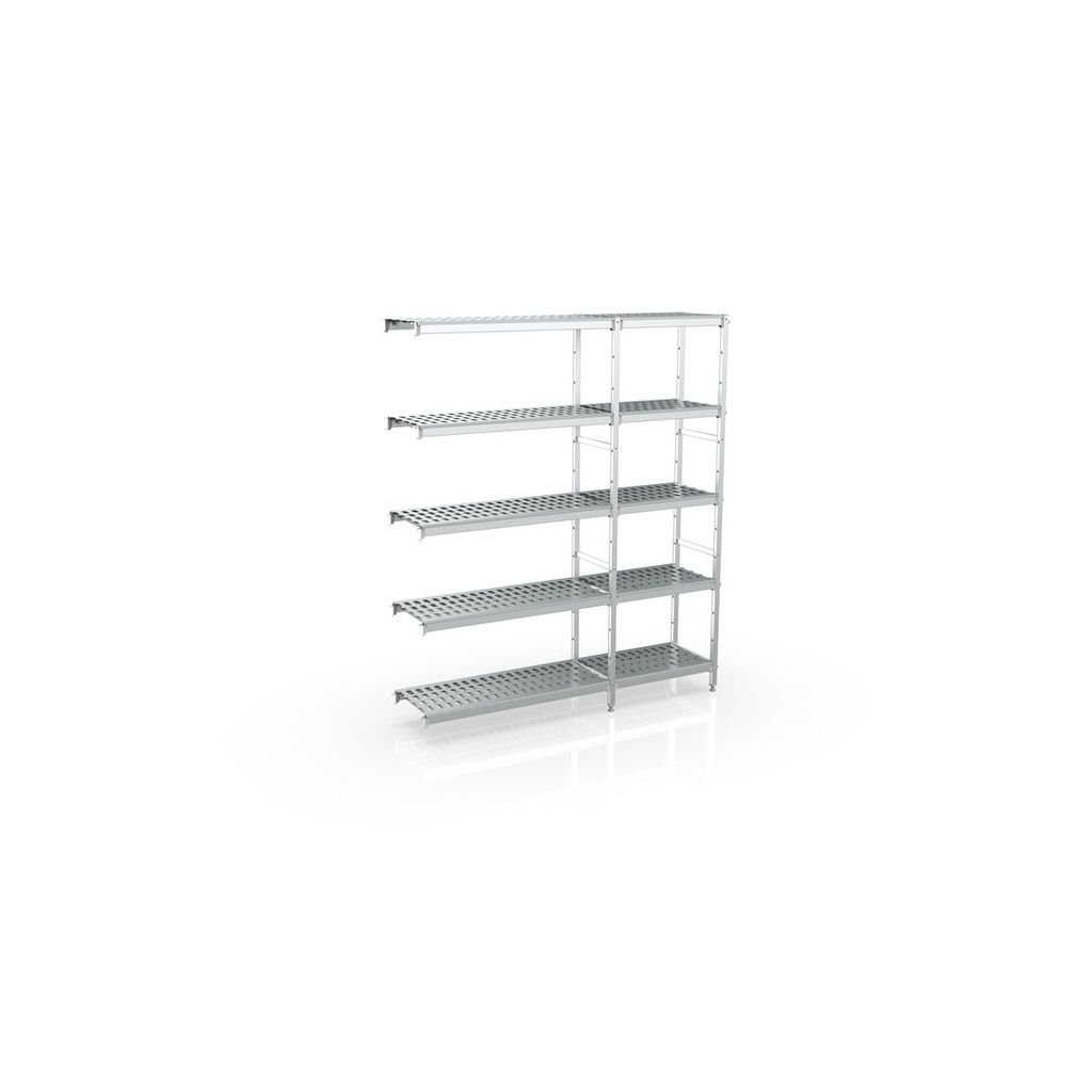 Rayonnage d'angle 2180x1970x400 5 niv - CORECO - A377