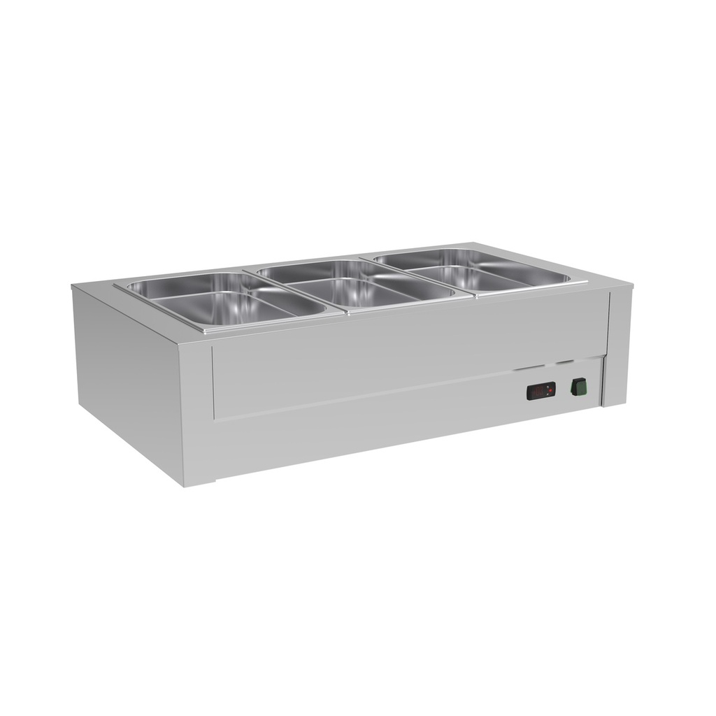 Bain-marie de table sec - ERATOS - BMMS-3GN
