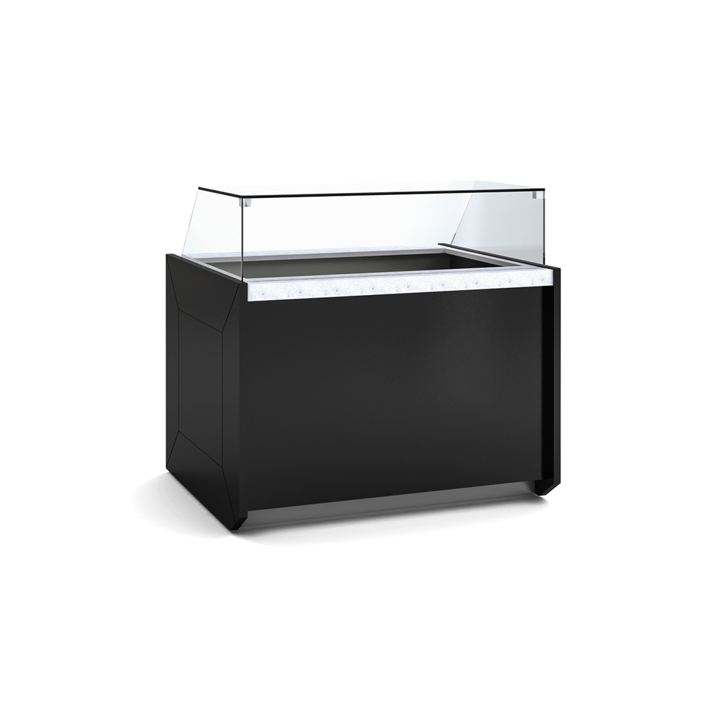 Vitrine avec fond réglable en hauteur - DOCRILUC - VER-10-13-TF