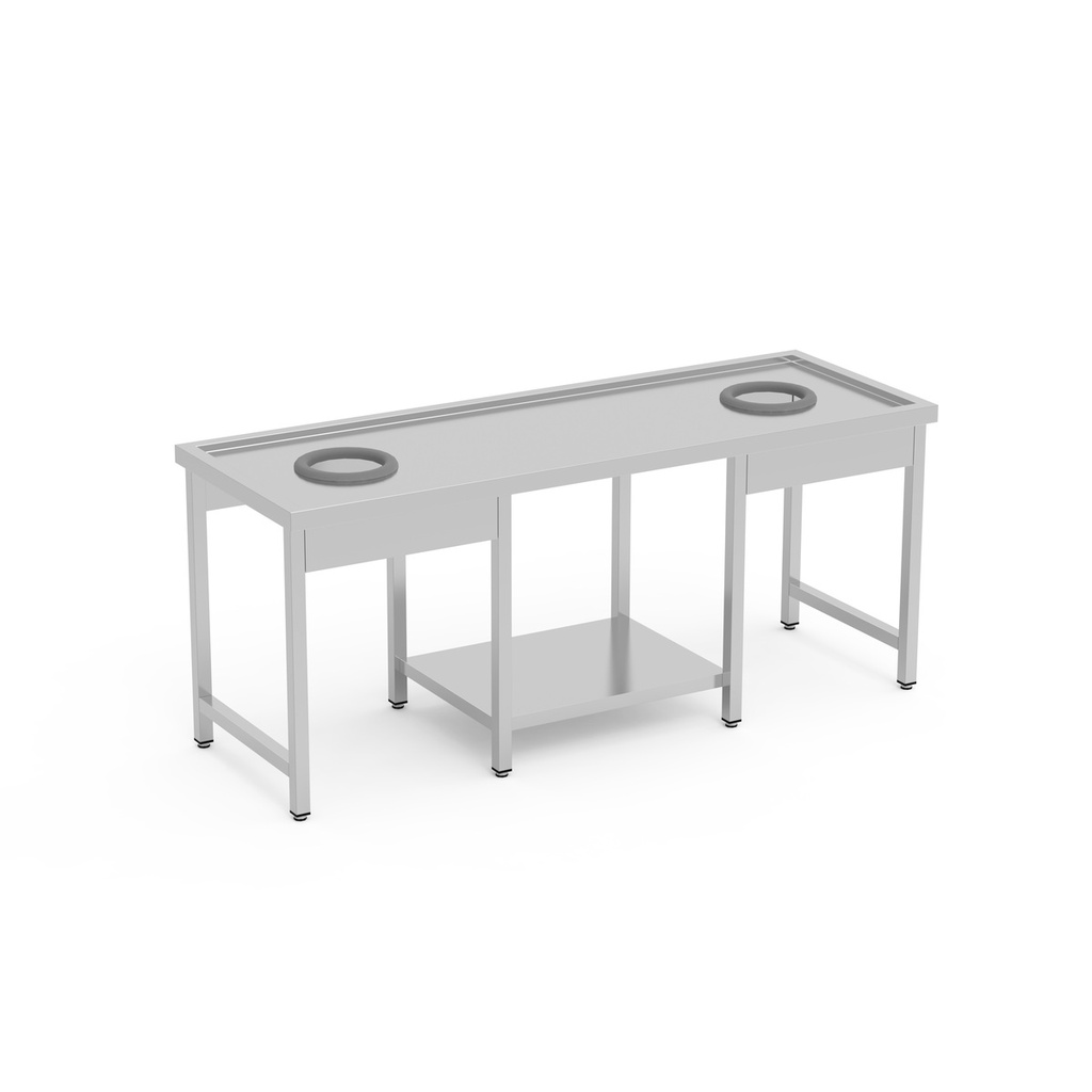 Table de débarrassage avec TVO - ERATOS - MDC-200/2