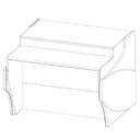 Meuble caisse droit pour gamme CVE-9 et CVEP-9-RC - DOCRILUC - MCVE-9-12-RC-DIS