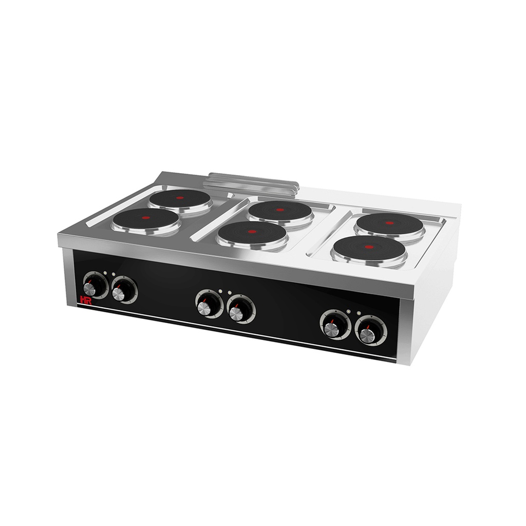 Fourneau électrique 6 plaques s/750 á poser - HR FAINCA - CE6P750S