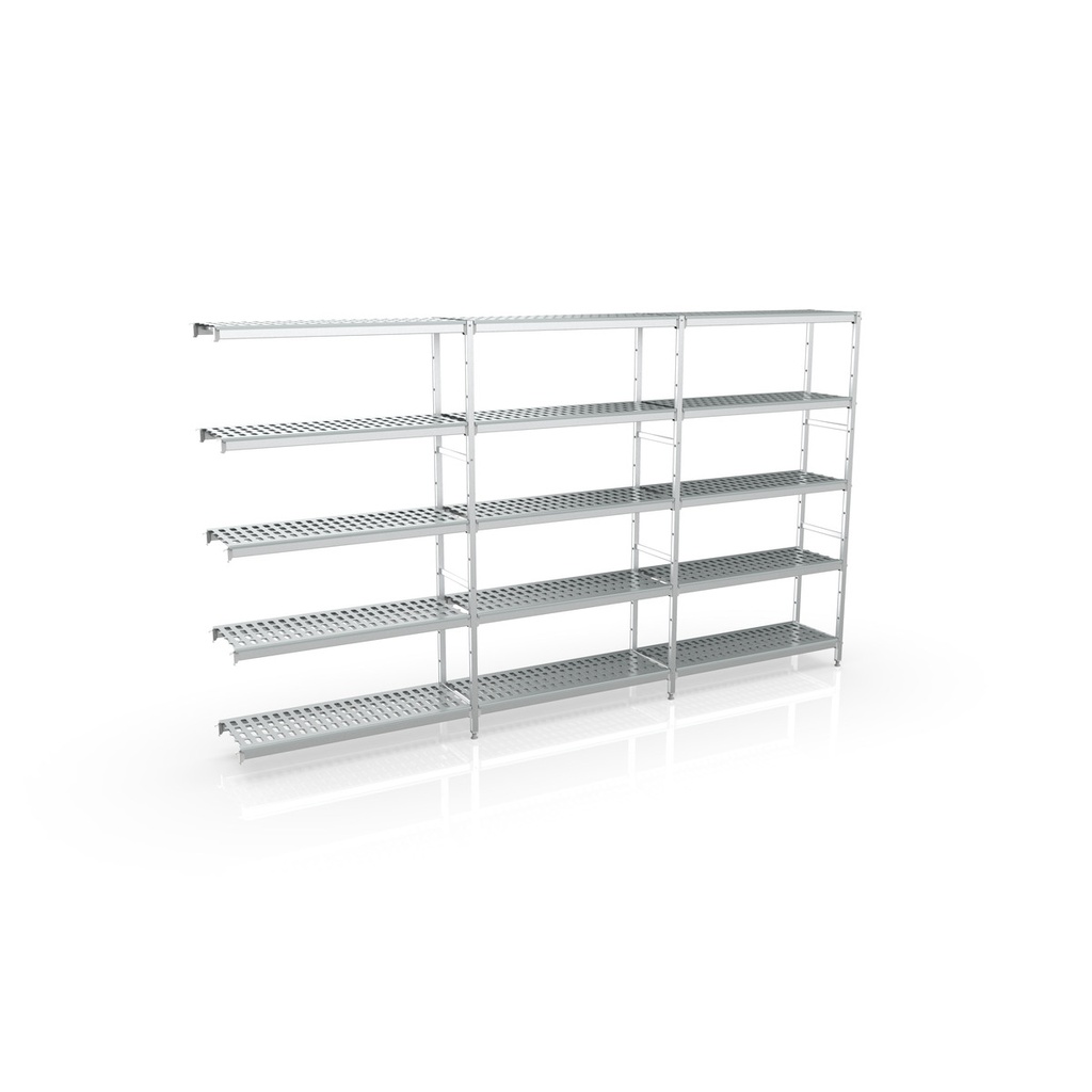 Rayonnage d'angle 3615x1970x500 5 niv - CORECO - A811