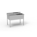 Plonge standard série 700 en inox - ERATOS - FGB-127/11I