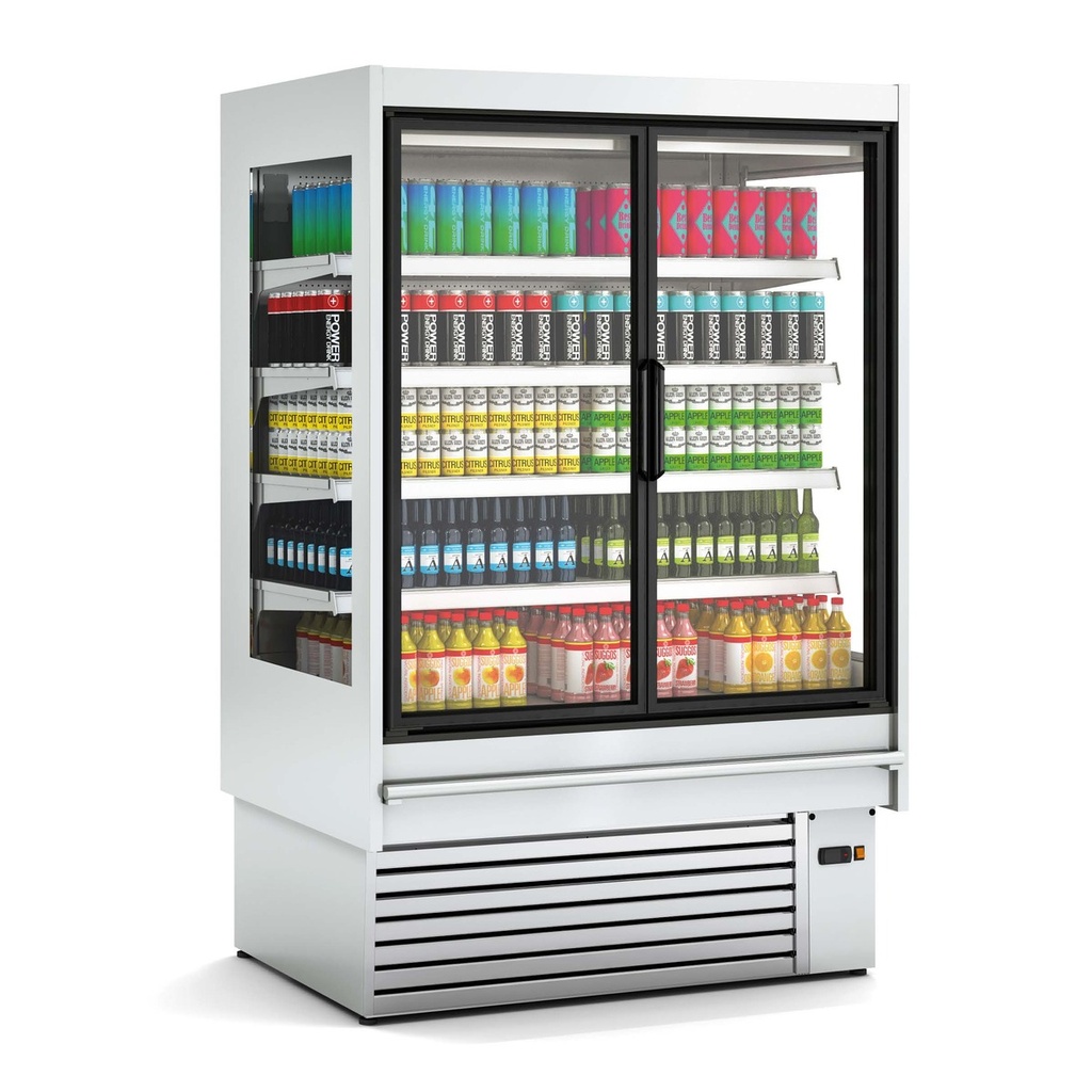 Vitrine murale gamme CEDAR Inox DG (avec portes)  Profondeur 3 (897mm) - DOCRILUC - DG3-06-I-M1-LV