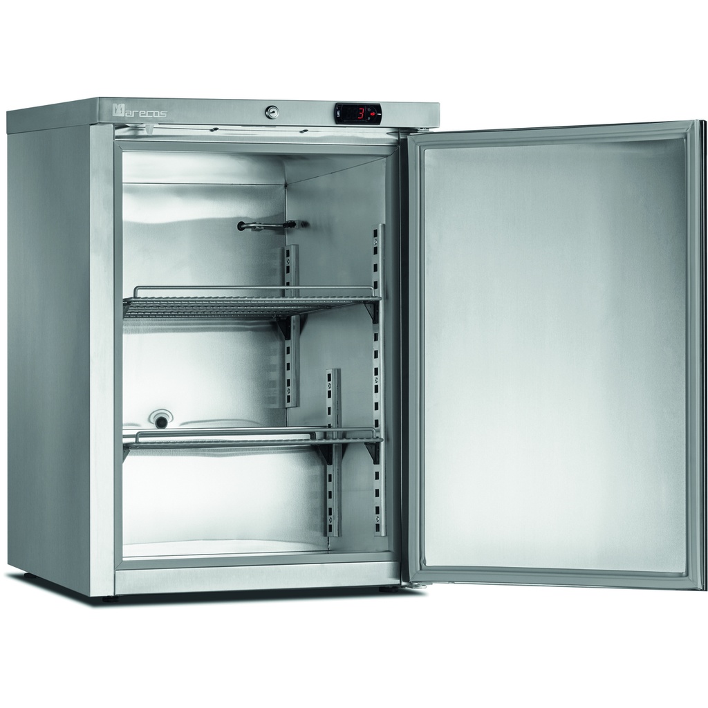 Mini armoire porte pleine - température négative (-22/-18°C) - Extérieur inox - Volume : 115L, - MARECOS - ACE-150-CS-A-PO