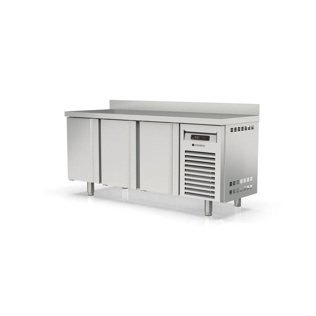 Meuble avec évier 600 positif - 3 portes pleines - CORECO - MRSF-200