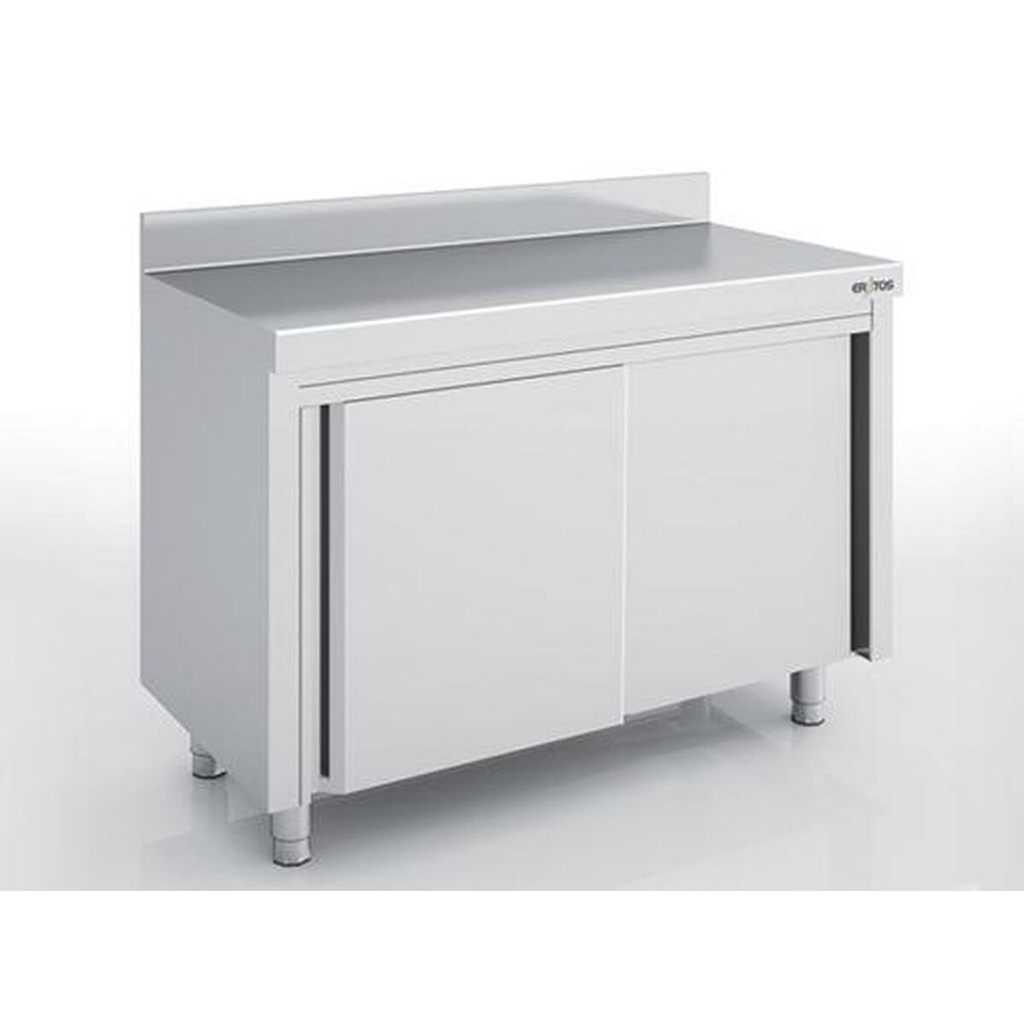 Meuble neutre en inox - Portes coulissantes - ERATOS - MNC70-200M