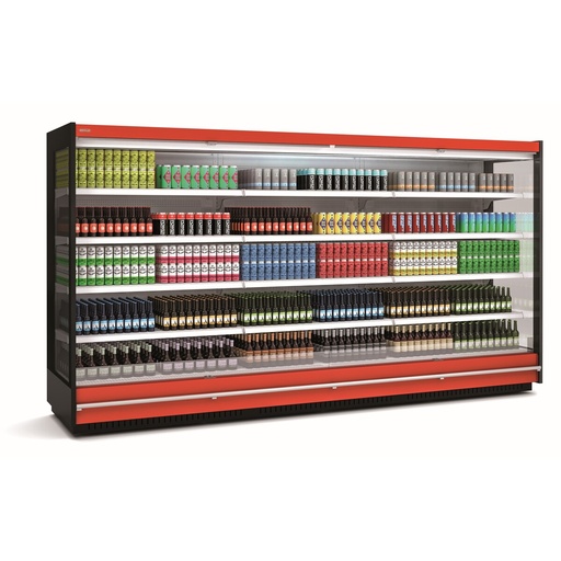 [RMS20333-37-M1] Vitrine murale supermarché gamme CLOVER - Hauteur 2m - Profondeur 891 mm -sans porte vitrée - DOCRILUC - RMS20333-37-M1