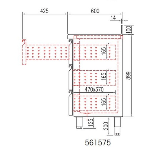 [561575] Kit tiroir pour meuble 600 FMR - CORECO - 561575