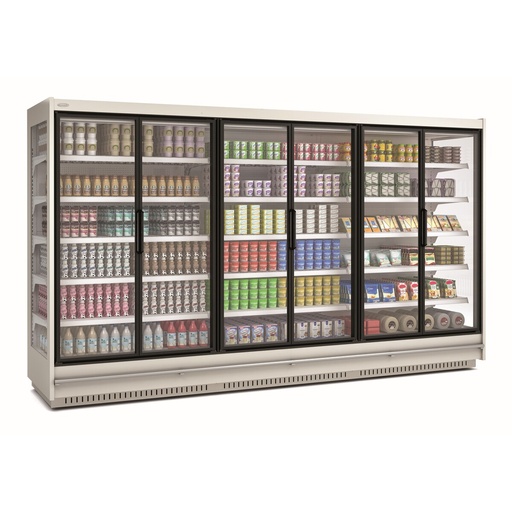 [RMS22333-37-M2] Vitrine murale supermarché gamme CLOVER - Hauteur 2,2m - Profondeur 891 mm -sans porte vitrée - DOCRILUC - RMS22333-37-M2