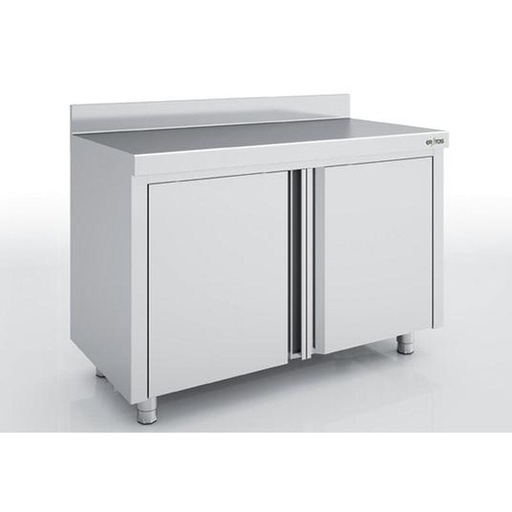 [MNB60-240M] Meuble neutre en inox - Portes battantes - ERATOS - MNB60-240M