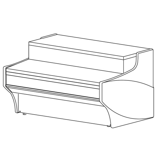 [MCVE-10-12-DIS] Meuble caisse d'angle pour gamme CVE-9 - DOCRILUC - MCVE-10-12-DIS