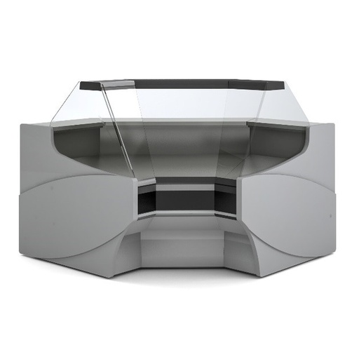 [VE-12-AN90-RR] Vitrine d'angle pour gamme VE-12-TF - DOCRILUC - VE-12-AN90-RR