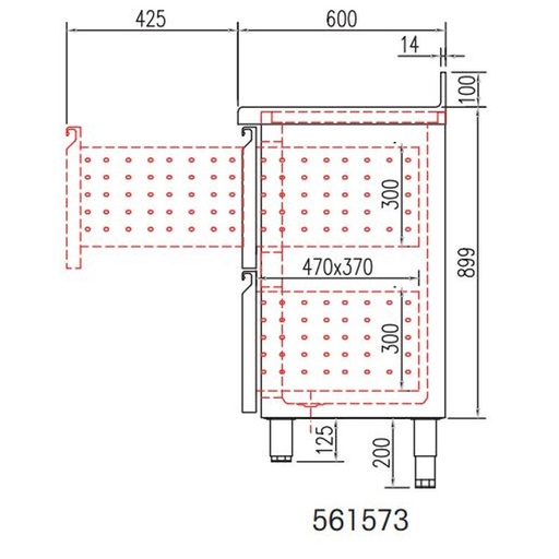 [561573] Kit tiroir pour meuble 600 FMR - CORECO - 561573