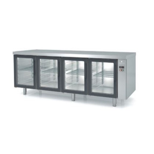 [MCPPV-220] Meuble 800 négatif sans groupe 4 portes vitrées - CORECO - MCPPV-220