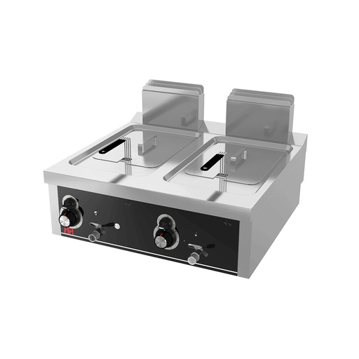 [FDG12L12L750S] Friteuse á gaz  12l+12l série 750 á poser - HR FAINCA - FDG12L12L750S