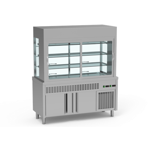 [SVPR-200] Meuble réfrigéré + vitrine réfrigérée 3 niveaux - ERATOS - SVPR-200