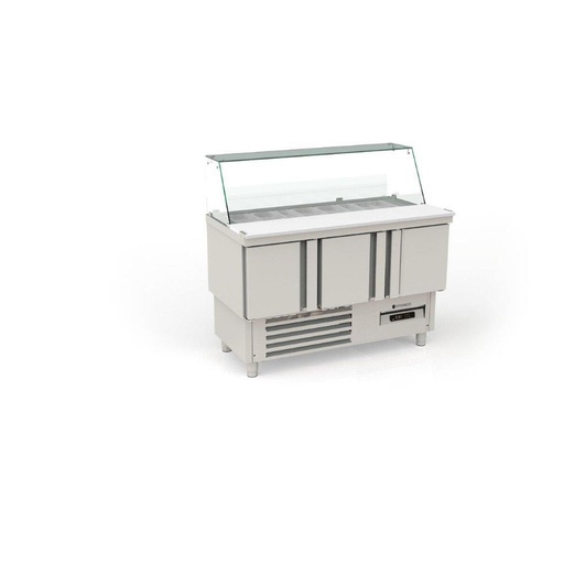 [MFK-140] Meuble de préparation 700 positif - 3 portes - CORECO - MFK-140