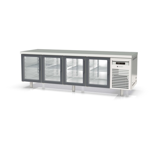[MRPV-250] Meuble 800 positif - 4 portes vitrées - CORECO - MRPV-250