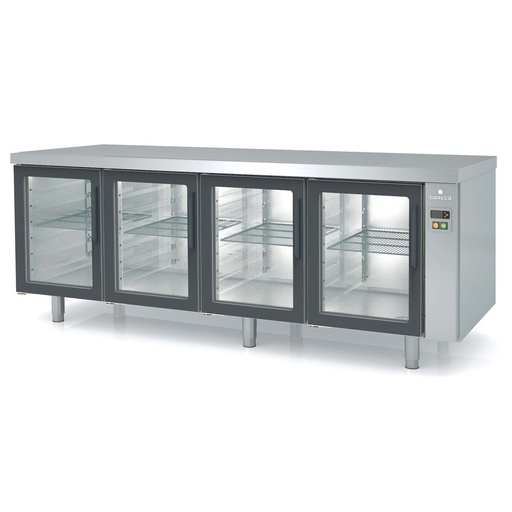 [MRPPV-220] Meuble 800 positif sans groupe 4 portes vitrées - CORECO - MRPPV-220