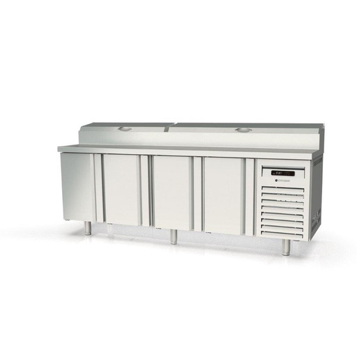 [MFEI70-225-1/6] Meuble de préparation 700 positif - 4 portes - CORECO - MFEI70-225-1/6