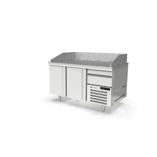 [MR80-160] Meuble pizza 800 positif 2 p. + 1 neutre à casiers - CORECO - MR80-160