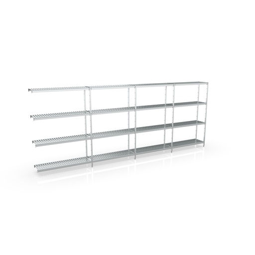 [A780] Rayonnage d'angle 6550x1970x500 4 niv - CORECO - A780