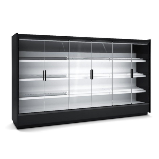 [RMG22133-37-H1] Vitrine murale supermarché gamme CLOVER - Hauteur 2,2m - Profondeur 791 mm - Avec portes vitrées - DOCRILUC - RMG22133-37-H1