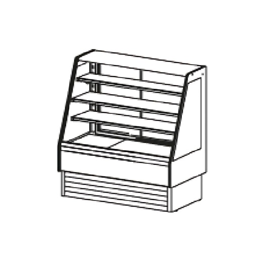 [VVA-6-13-MR] Vitrine libre service avec arrière porte vitrée - DOCRILUC - VVA-6-13-MR