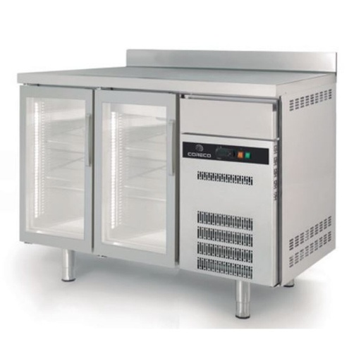 [FSRV-150-S] Arrière bar 600 positif S-Line - 2 portes vitrées - CORECO - FSRV-150-S