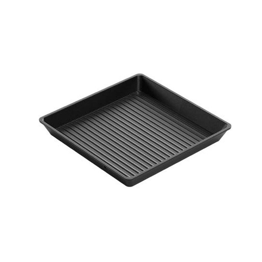 [89710880] Poellon aluminium antiadhérent carrée rainuré - FM - 89710880