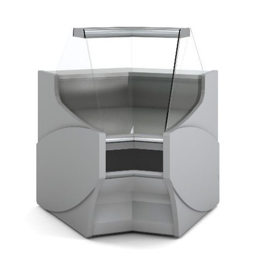 [VE-10N-AN45-RR] Vitrine d'angle pour gamme VE-10 - DOCRILUC - VE-10N-AN45-RR