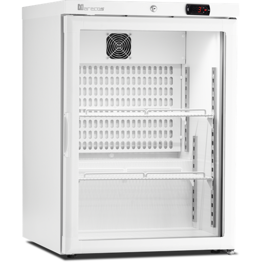 [ARV-150-CS-PV] Mini armoire porte vitrée - température positive (+1/+8°C) - Extérieur blanc - Volume : 122L - MARECOS - ARV-150-CS-PV