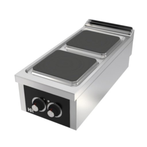 [CE2P900S] Fourneau 2 plaques Série 900 à poser - HR FAINCA - CE2P900S