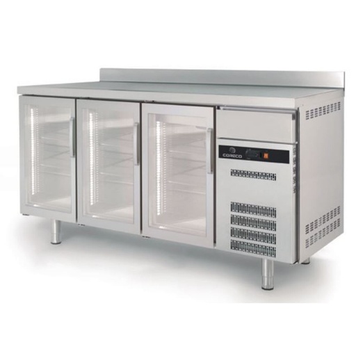 [FSRV-200-S] Arrière bar 600 positif S-Line - 3 portes vitrées - CORECO - FSRV-200-S