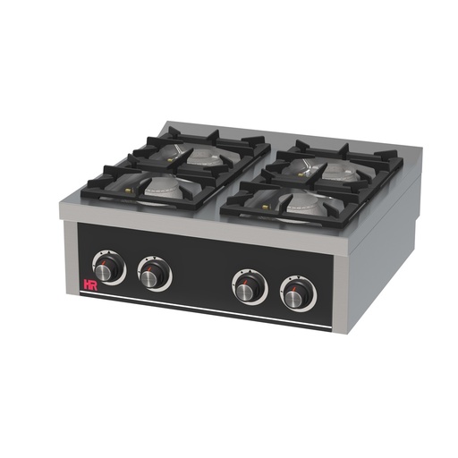 [C4F900S] Fourneau 4 feux vifs Série 900 à poser - HR FAINCA - C4F900S