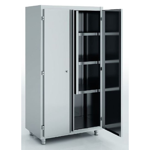 [APL-100] Armoire d'entretien en inox - Portes battantes - ERATOS - APL-100