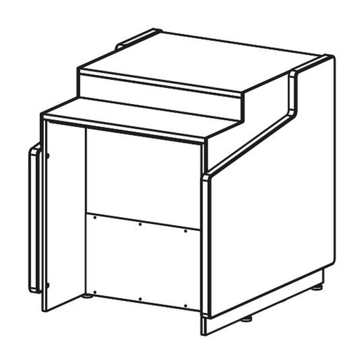[MCVE-9-8-RC-DIS] Meuble caisse droit pour gamme CVE-9 et CVEP-9-RC - DOCRILUC - MCVE-9-8-RC-DIS