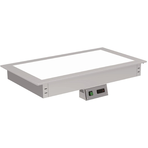[PCT5GB] Plaque chaude verre trempé blanc  à encastrer - ERATOS - PCT5GB