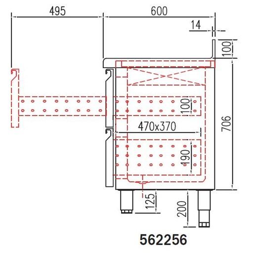 [562256] Kit tiroir pour meuble 600 TSR-S - CORECO - 562256
