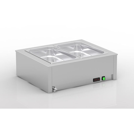[BMMH-2GN] Bain-marie de table à eau - ERATOS - BMMH-2GN