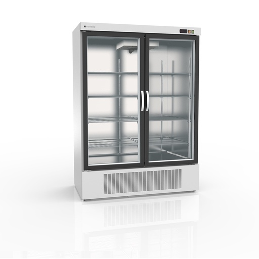 [EBC-1302-BI] Armoire  gourmet 2 porte vitrée négative - CORECO - EBC-1302-BI