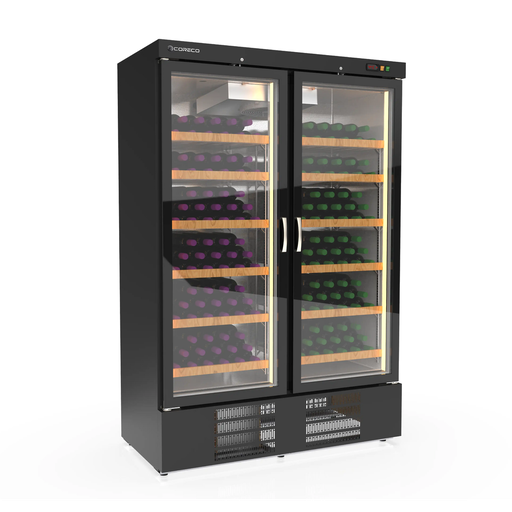 [EBRW-1302/2-NI] Armoire à vin bi-température 2 portes - CORECO - EBRW-1302/2-NI