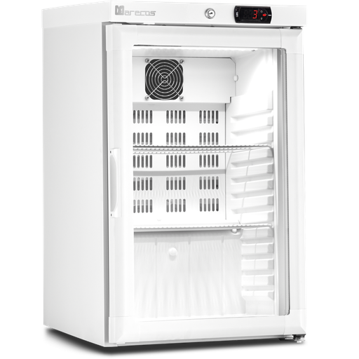 [ARV-66-CS-PV] Mini armoire porte vitrée - température positive (+1/+8°C) - Extérieur blanc - Volume : 52L - MARECOS - ARV-66-CS-PV