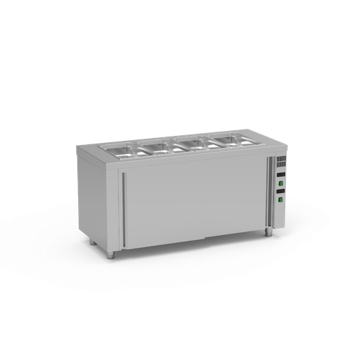 [SBVR-160] Meuble bain-marie ventilé avec réserve chaude - ERATOS - SBVR-160