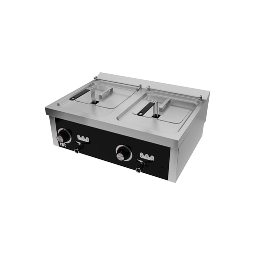 [FD10L10L8T600S] Friteuse  10l+10l triphasée série 600 á poser - HR FAINCA - FD10L10L8T600S